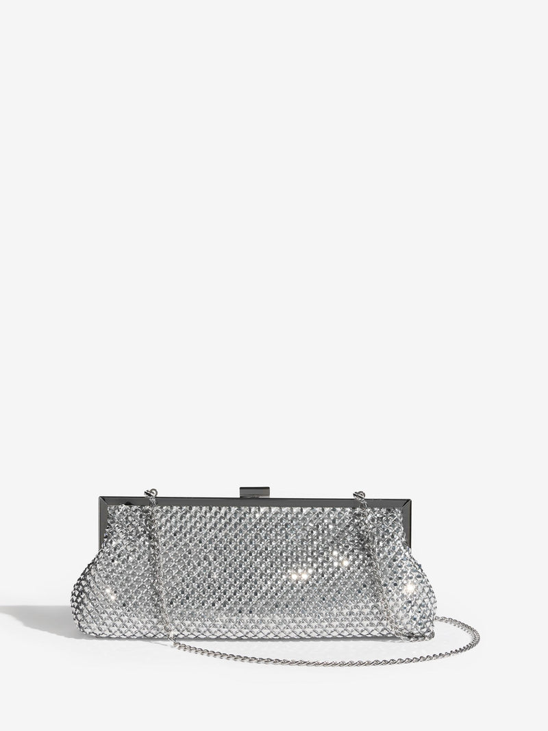 Friends Like These silver chain mail clutch bag - British product