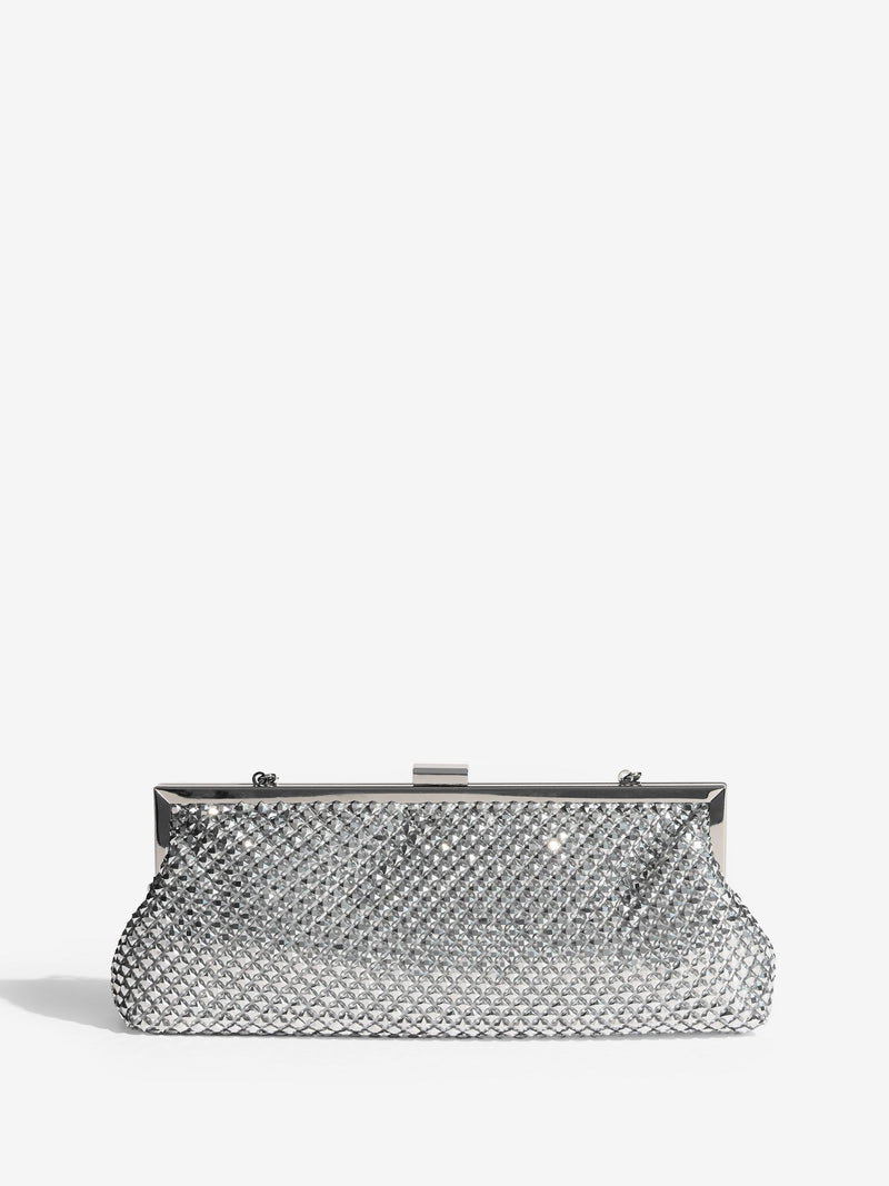 Friends Like These silver chain mail clutch bag - British product