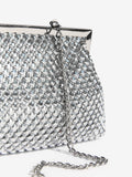 Friends Like These silver chain mail clutch bag - British product