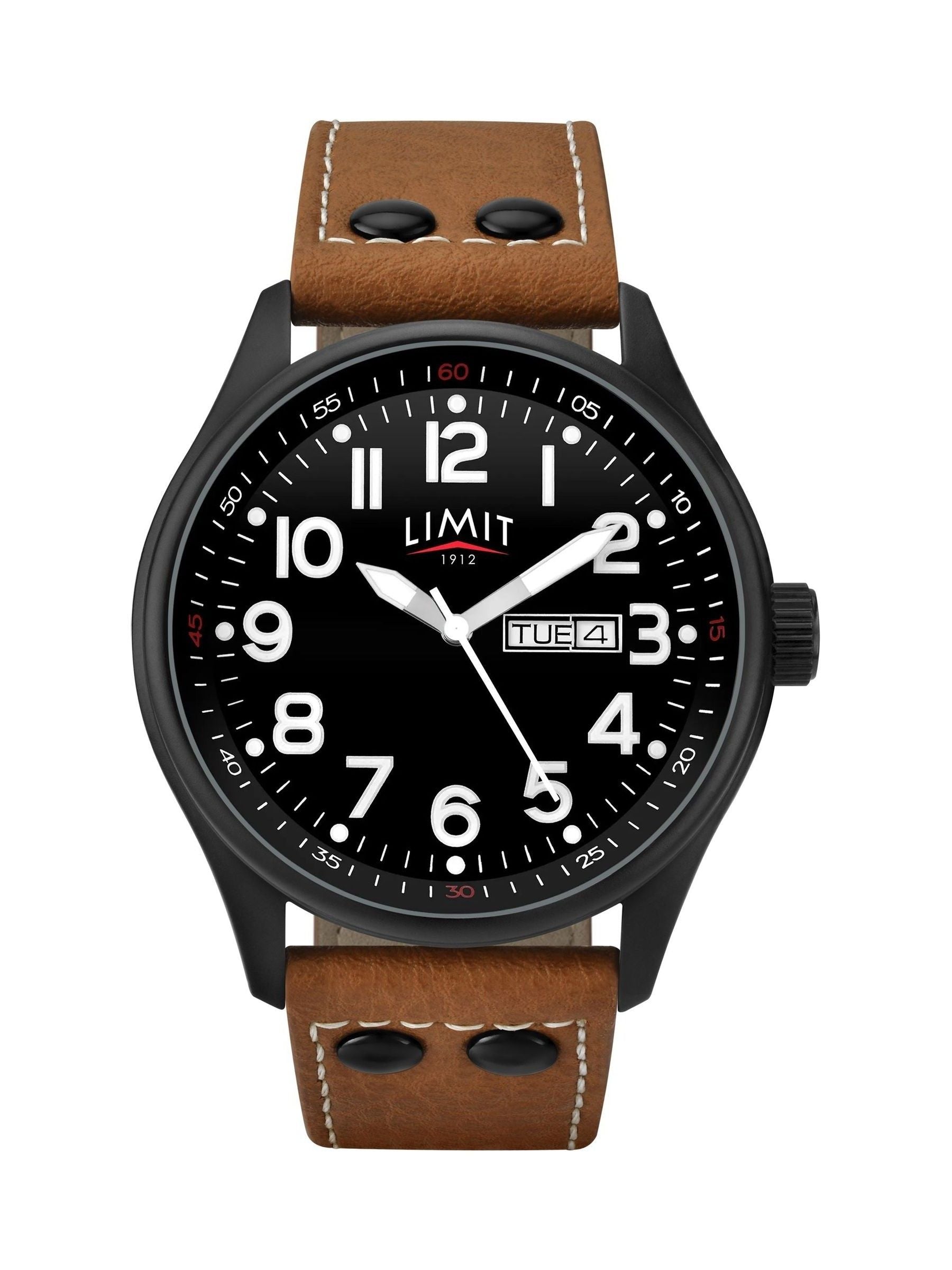 Limit brown pilot analogue watch 43mm, UK version