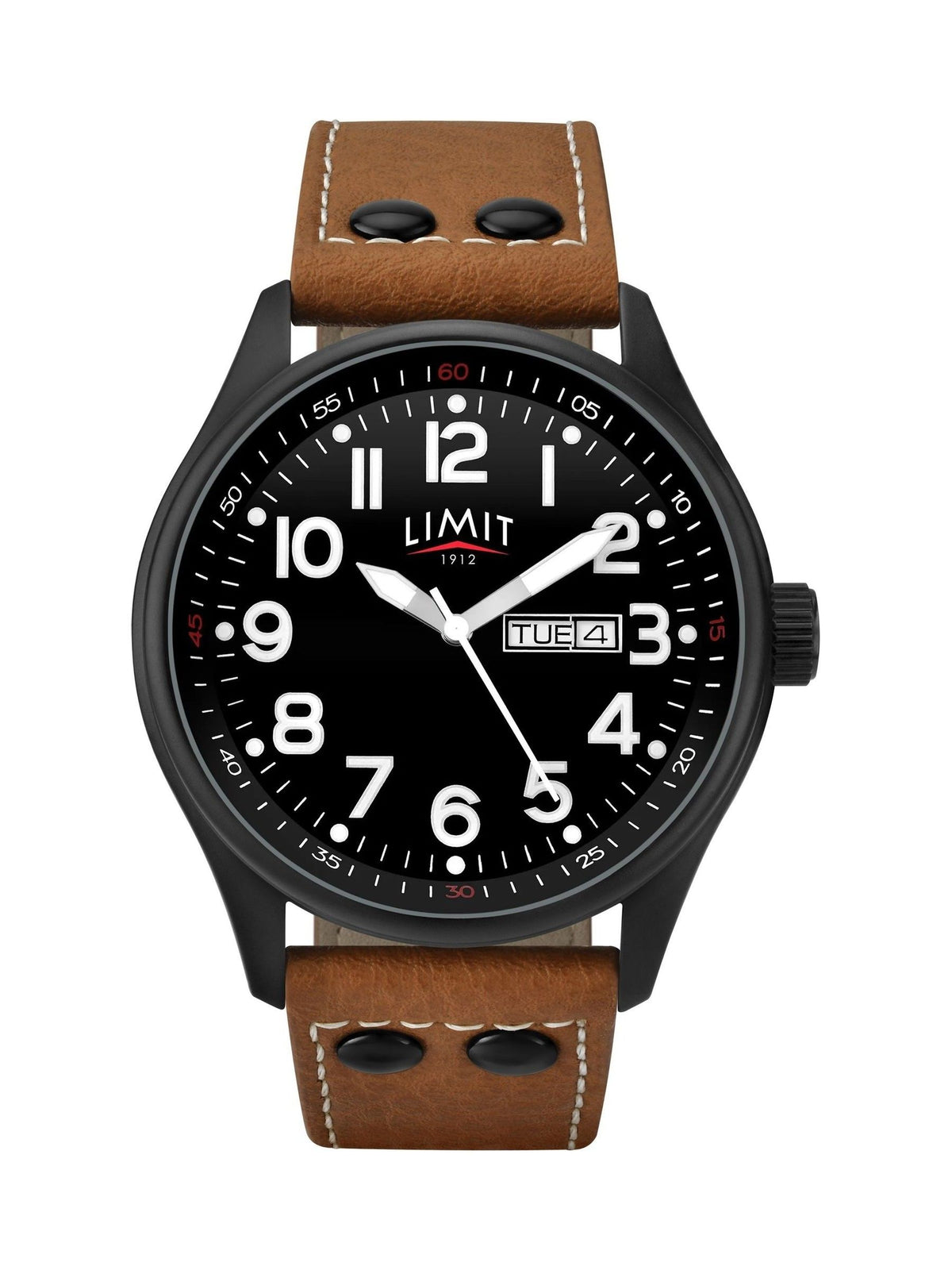 Limit brown pilot analogue watch 43mm, UK version