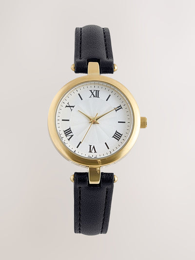 Next Black Strap Bar Shoulder Watch 3cm Diameter- Buy online at McGrocer
