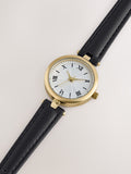 Watch with black strap bar shoulder design 3cm, (British brand)
