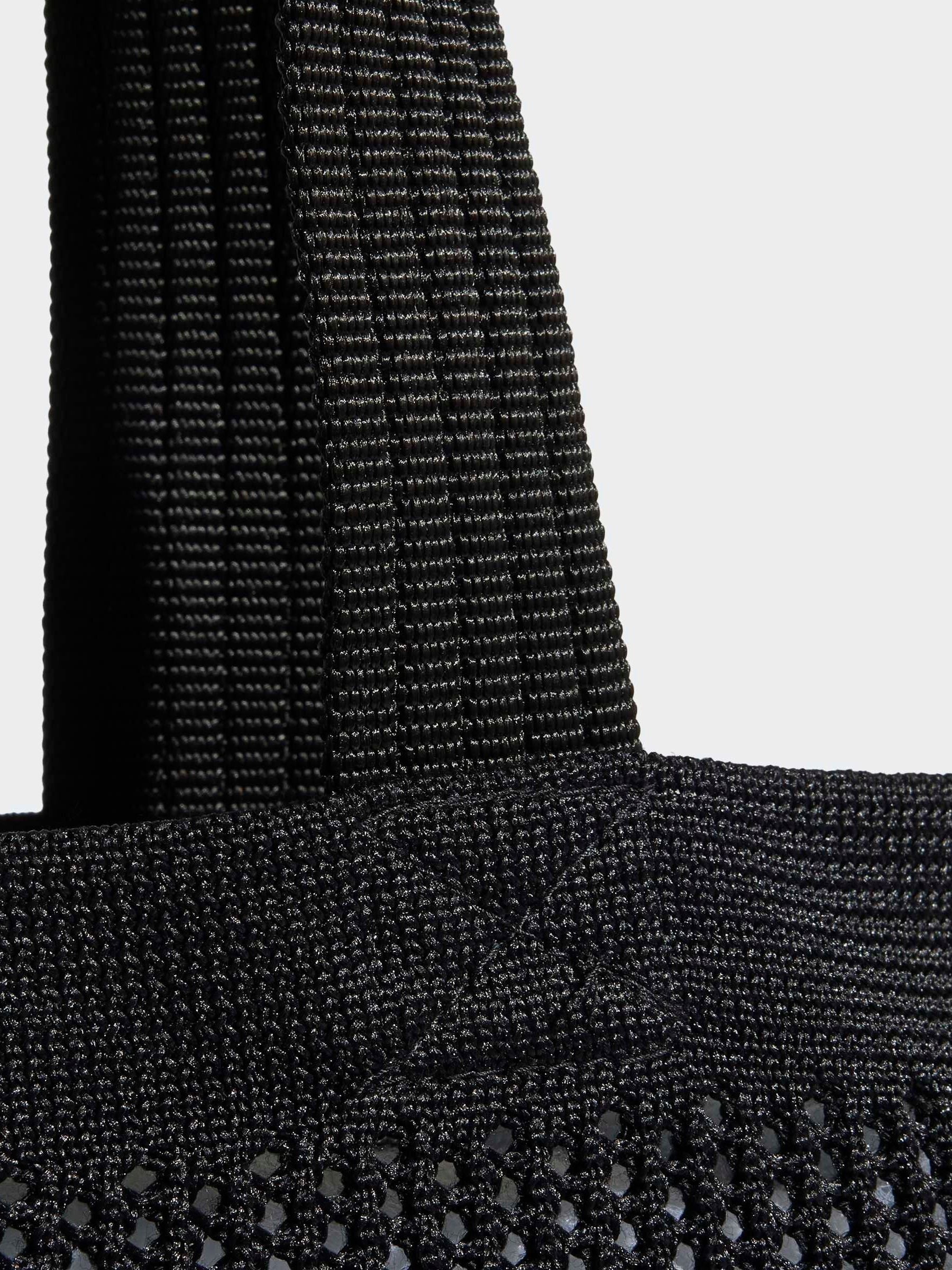 adidas Originals black crochet tote bag - British product