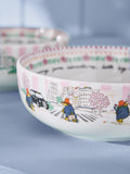 Cath Kidston set of 4 pink Paddington Blossom porcelain pasta bowls, imported from the UK