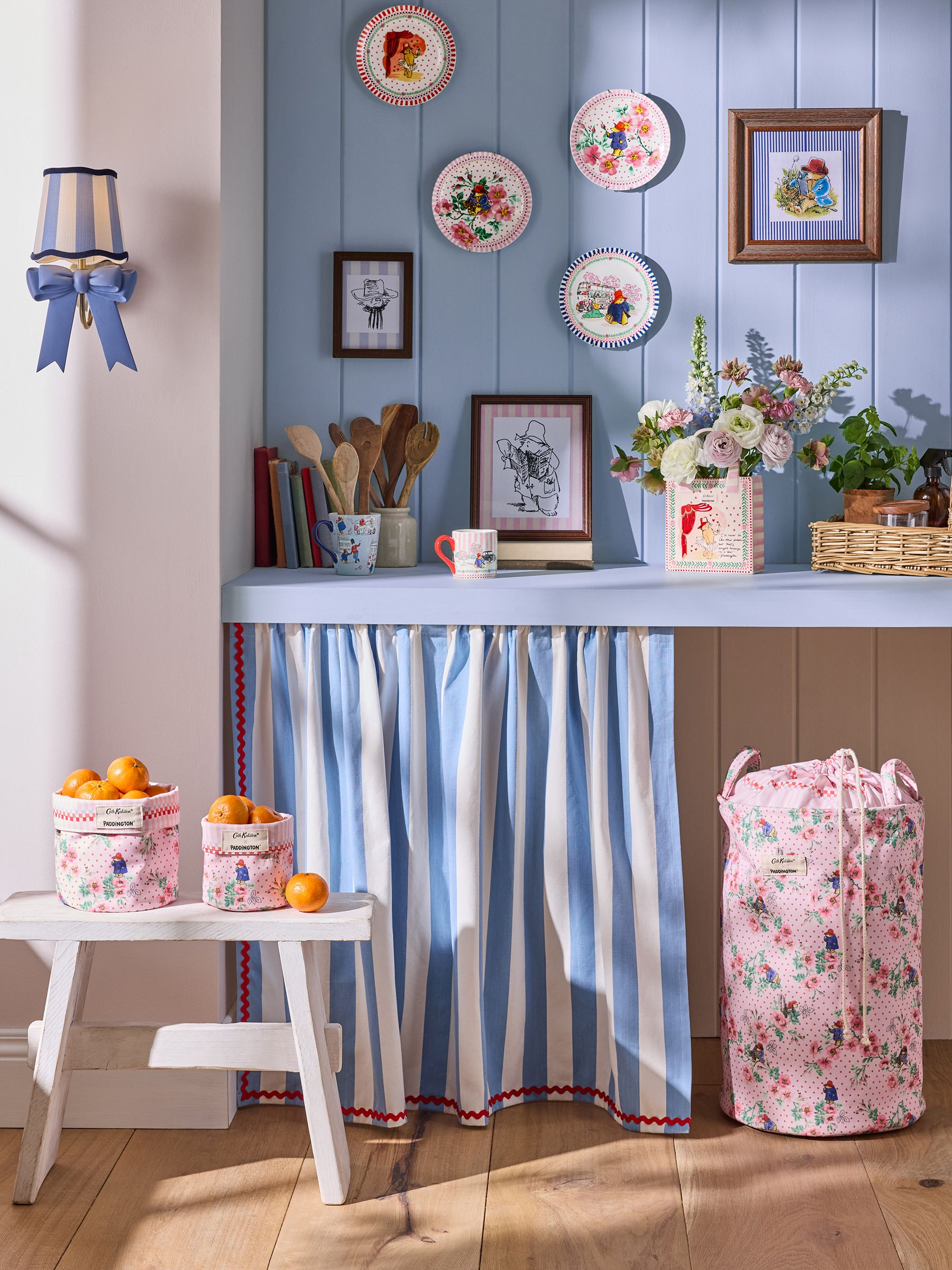 Cath Kidston pink Paddington Blossom side plates - British product