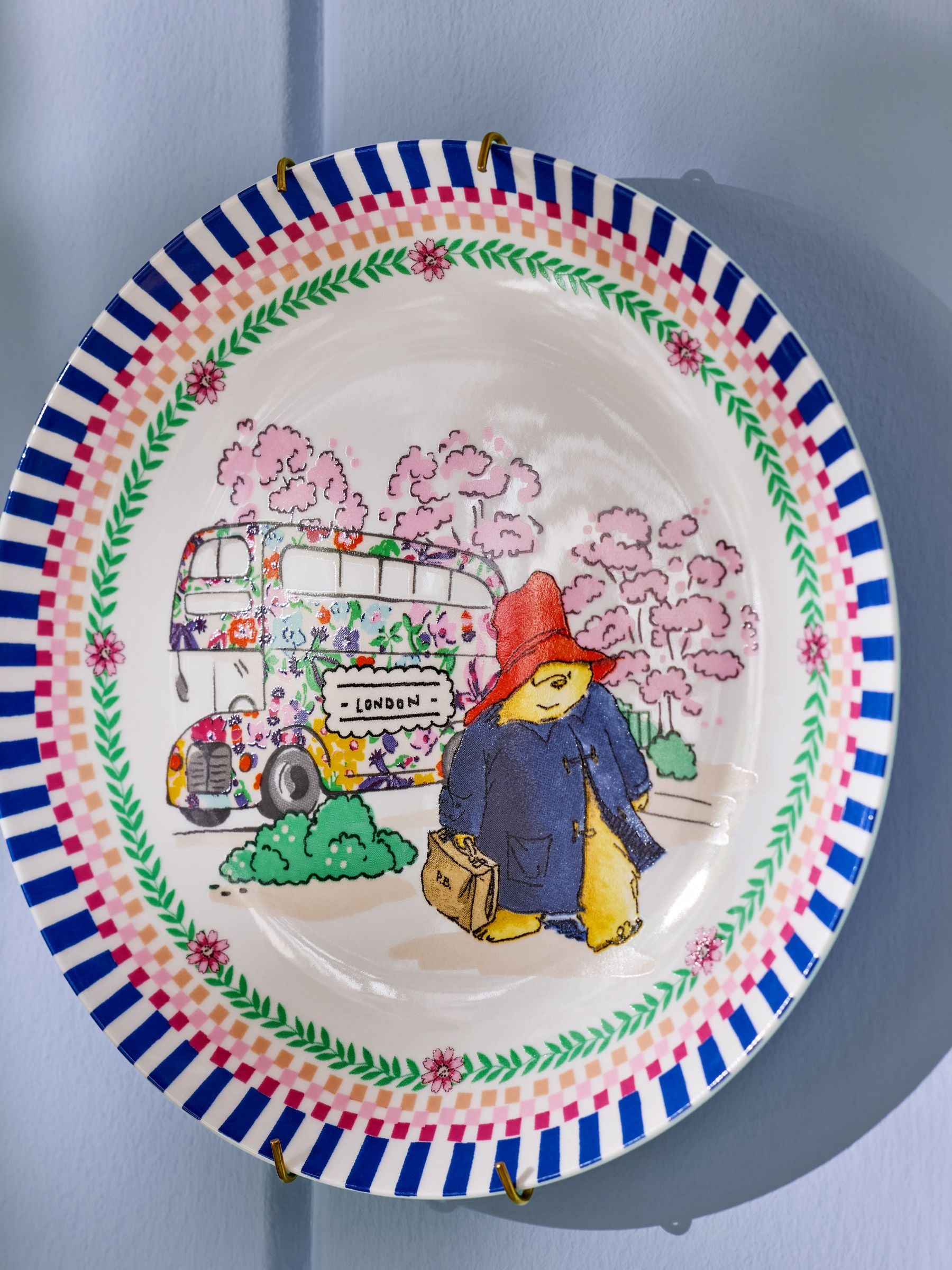 Cath Kidston pink Paddington Blossom side plates - British product