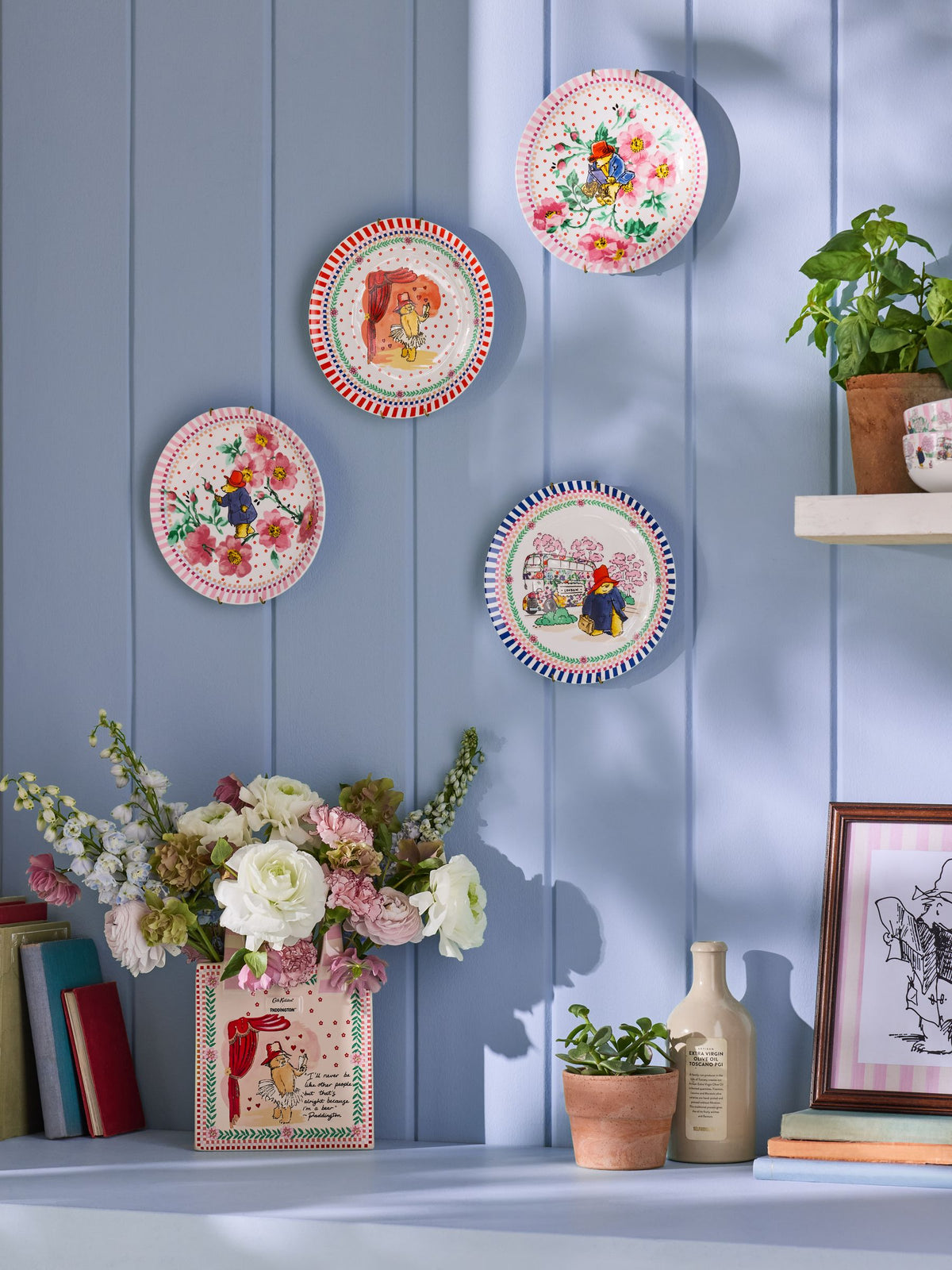 Cath Kidston pink Paddington Blossom side plates - British product