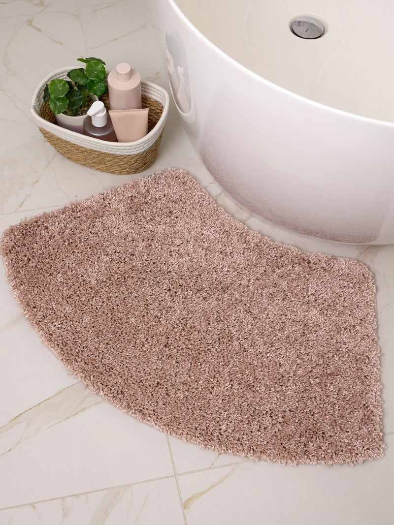 My Rug Buddy Black Shaggy Bath Mat 50x80