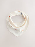 Baby dribble bibs pastel character 5 pack, imported from the UK