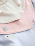 Baby dribble bibs pastel character 5 pack, imported from the UK