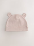 Baby beanies 3 pack neutral 0-12mths (British brand)