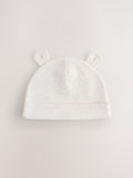 Baby beanies 3 pack neutral 0-12mths (British brand)