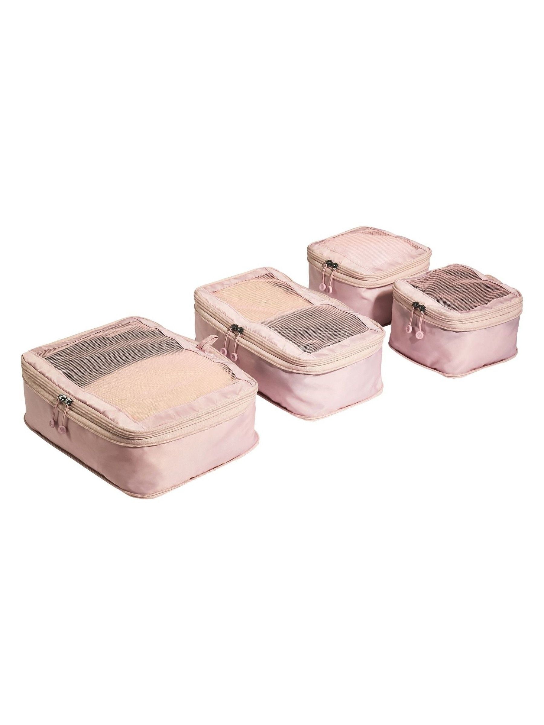 Antler packing cubes 4-pack in Moorland Pink, imported from the UK