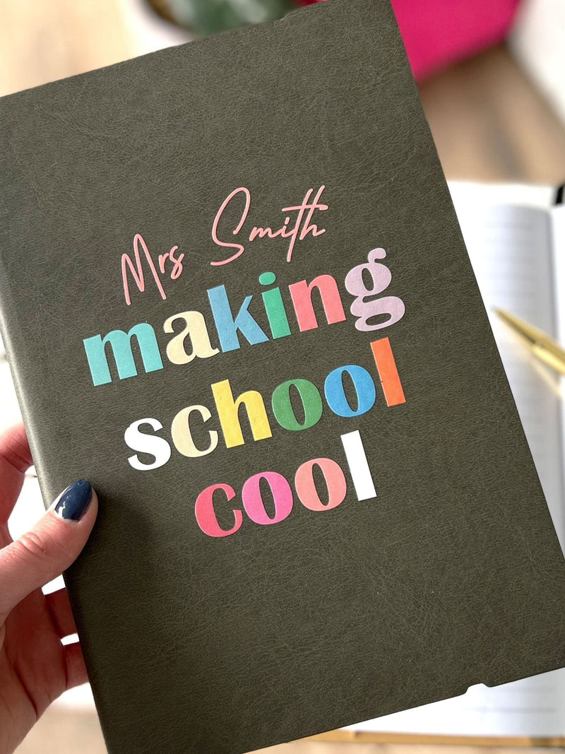 Solesmith Making School Cool personalised notebook (British brand)