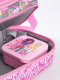 Barbie lunch bag set with bottle and snack pot, British product