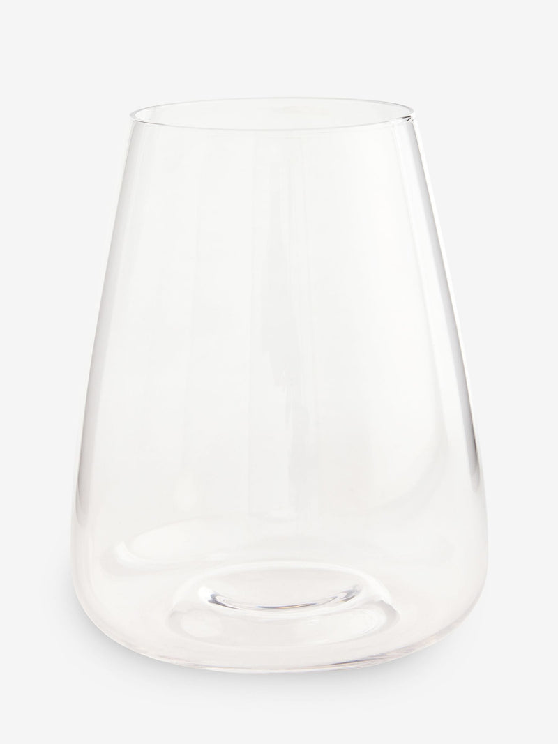 Set of 4 clear tapered tumbler glasses - British product