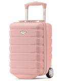 Flight Knight Pink Ryanair Underseat 2 Wheel ABS Hard Case Cabin Carry-On Hand Luggage Suitcase