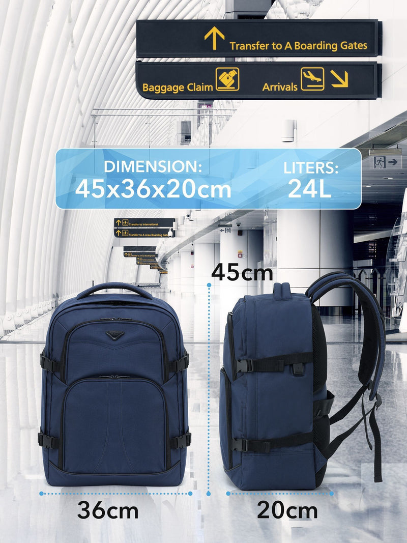 Flight Knight black carry-on rucksack 24L (British brand)