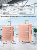 Flight Knight pink hardcase luggage set - British product