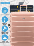 Flight Knight pink hardcase luggage set - British product