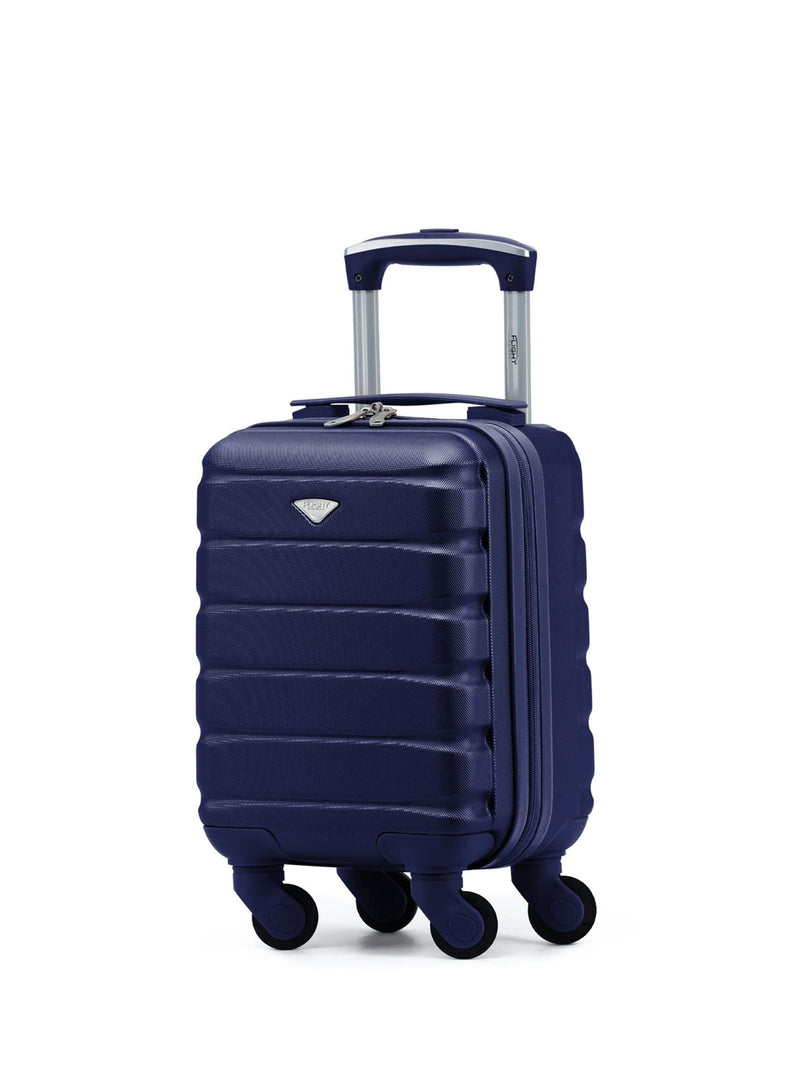 Flight Knight Burgundy 4 Wheel ABS Hard Case Underseat Cabin Bag 40x20x25cm