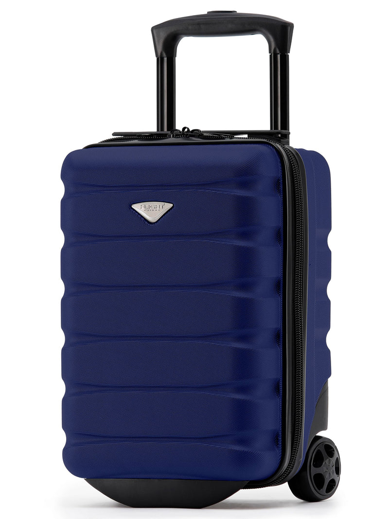 Flight Knight Blue Ryanair Underseat 2 Wheel ABS Hard Case Cabin Carry-On Hand Luggage Suitcase