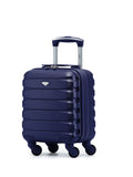 Flight Knight Silver Lightweight 4 Wheel ABS Hard Case Cabin Carry-On Suitcase 40x30x20cm
