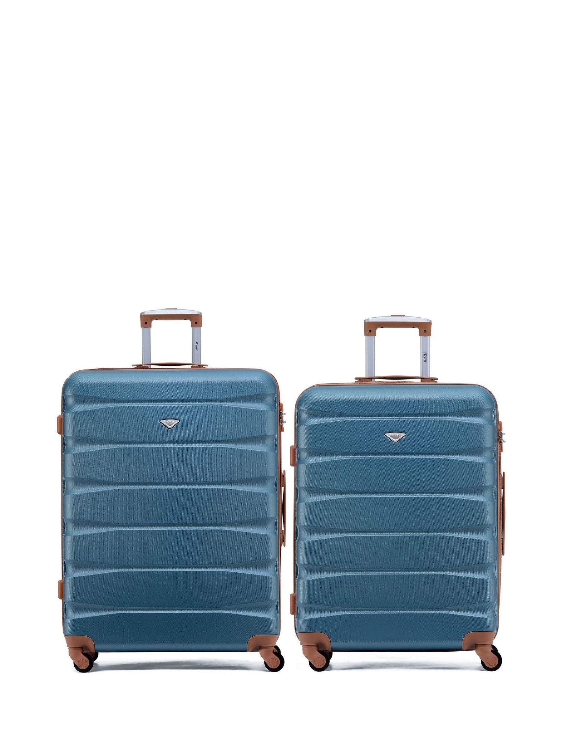 Flight Knight blue hardcase luggage set medium and large - British product