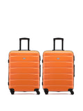 Flight Knight orange medium hardcase suitcase (British brand)