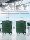 Flight Knight green medium hardcase suitcase set - British product