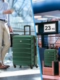 Flight Knight green medium hardcase suitcase set - British product