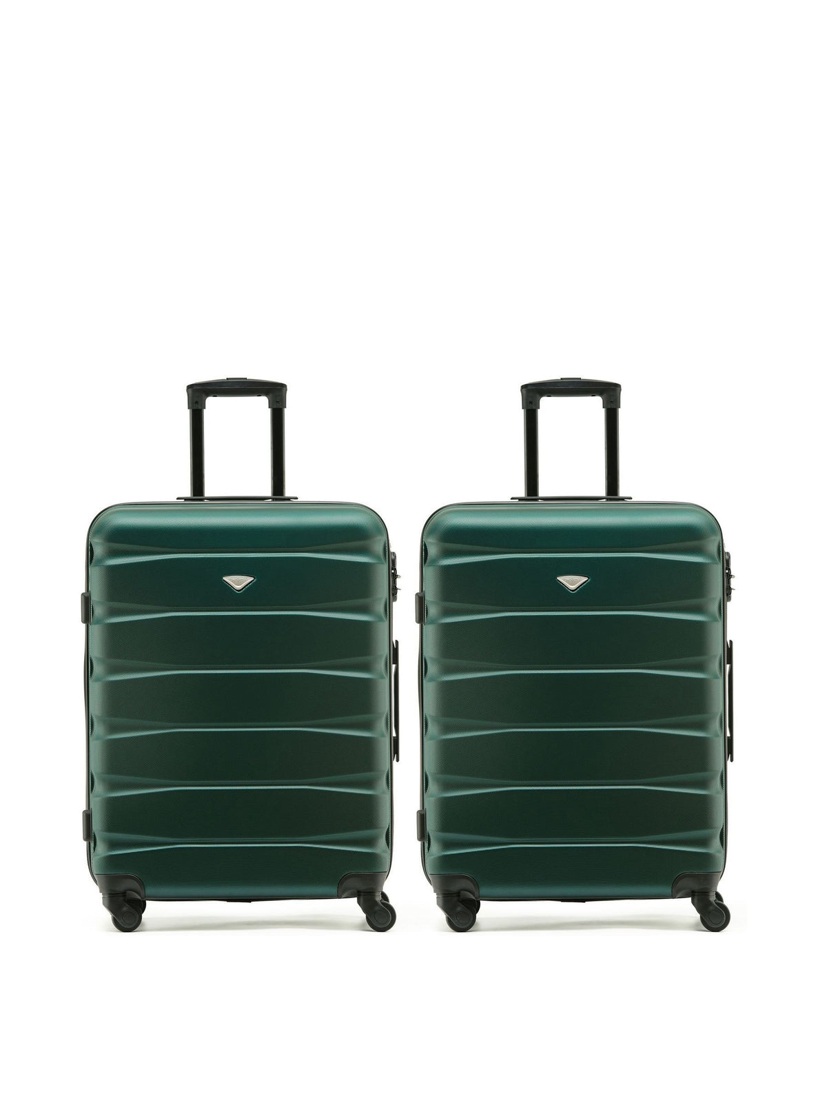 Flight Knight green medium hardcase suitcase set - British product