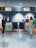 Flight Knight blue medium hardcase luggage set, imported from the UK