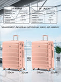 Flight Knight pink large suitcase set, imported from the UK
