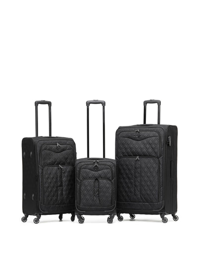 Next Flight Knight Blue Soft Case Luggage Set - Cabin, Medium, Large Suitcases- Buy online at McGrocer
