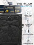 Flight Knight 3-piece blue soft case luggage set, imported from the UK