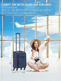 Flight Knight blue soft case carry on suitcase 21 inch, imported from the UK