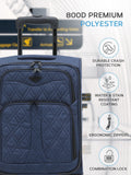 Flight Knight blue soft case carry on suitcase 21 inch, imported from the UK