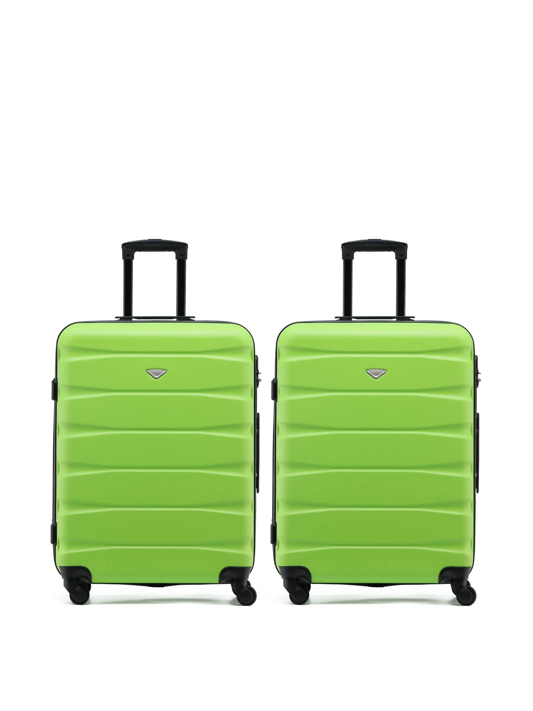 Flight Knight medium green hardcase suitcase, UK version