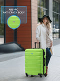 Flight Knight medium green hardcase suitcase, UK version