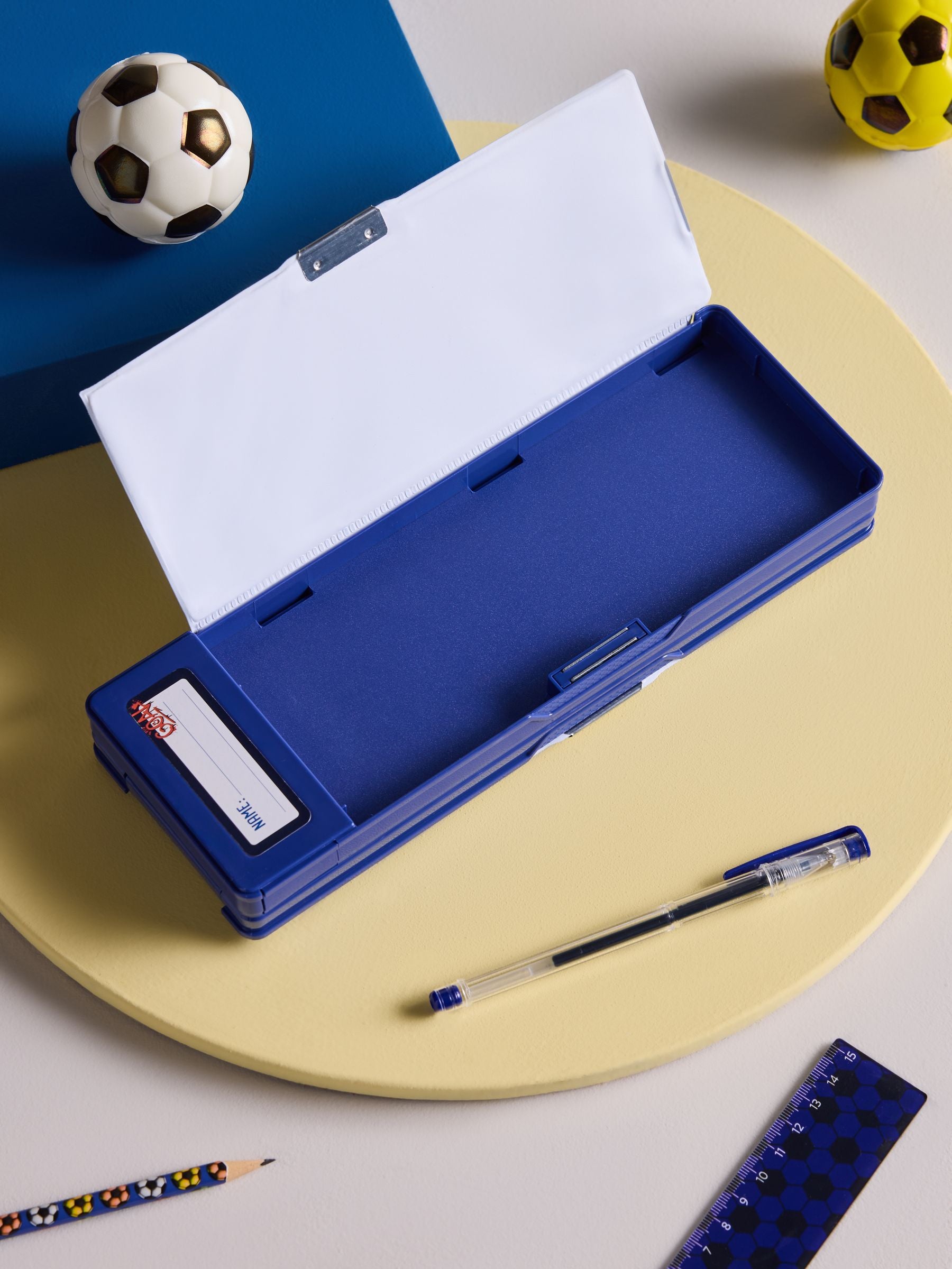 Navy football pop out pencil case with calculator - British product