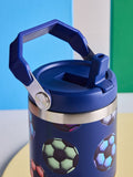 Navy Football stainless steel water bottle 600ml (British brand)