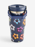 Navy Football stainless steel water bottle 600ml (British brand)