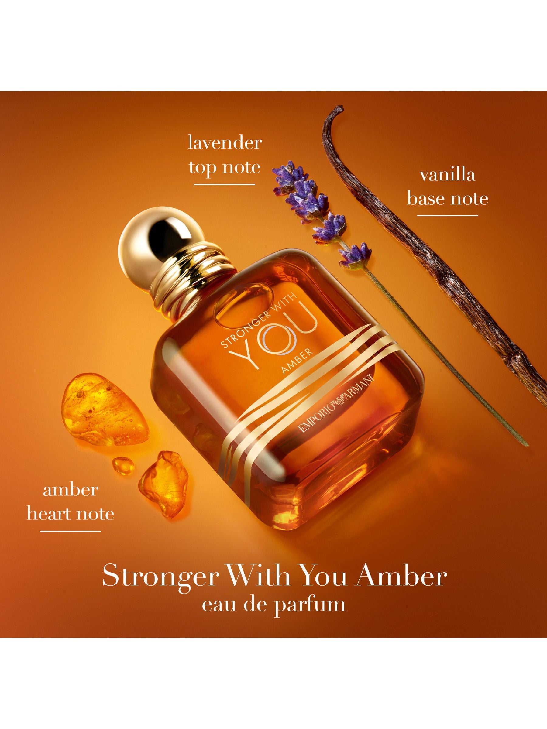 Armani Beauty Stronger With You Amber men's fragrance spray - British product