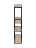 Actona Black Oak Seaford Metal Wall Shelf with 3 Additional Shelves