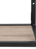 Actona Black Oak Seaford Metal Wall Shelf with 3 Additional Shelves