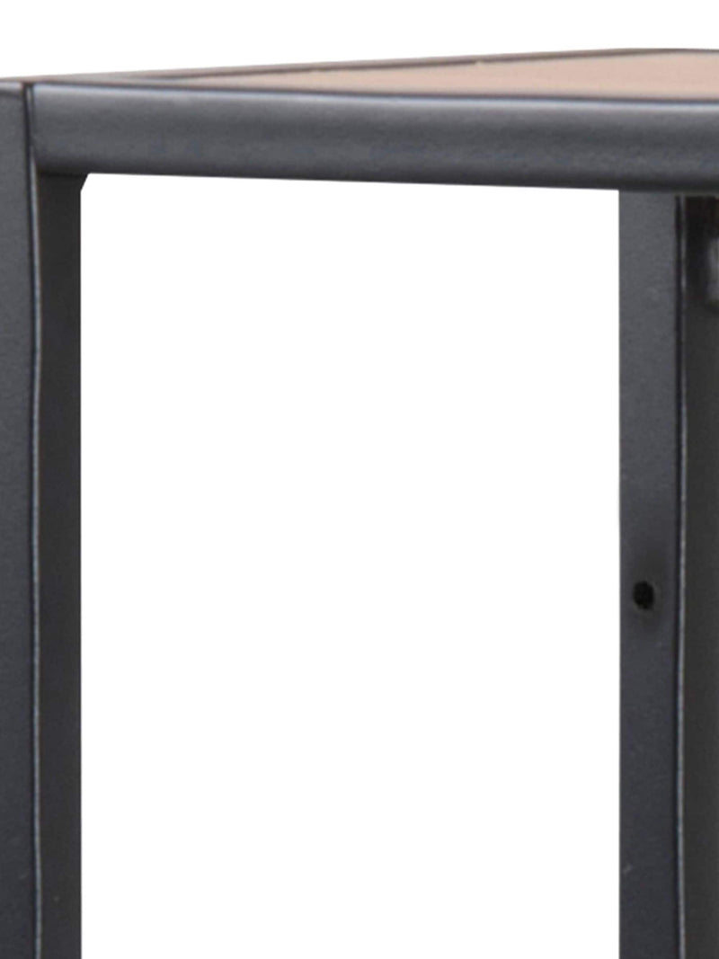 Actona Black Oak Seaford wall shelf with three additional oak shelves, UK version