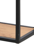 Actona Black Oak Seaford wall shelf with three additional oak shelves, UK version