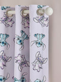Pink Lilo and Stitch eyelet blackout curtains, imported from the UK